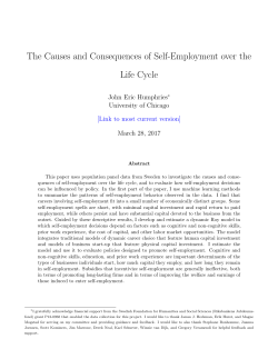 The Causes and Consequences of Self