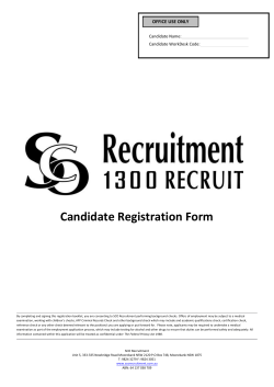 Candidate Registration Form
