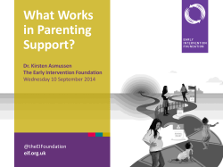 Parenting Programmes