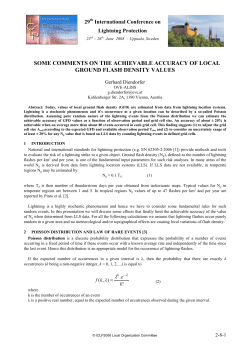 some comments on the achivable accuracy of local ground