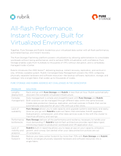All-flash Performance. Instant Recovery. Built for Virtualized