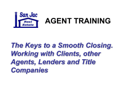 As an agent you need to stay on top of things
