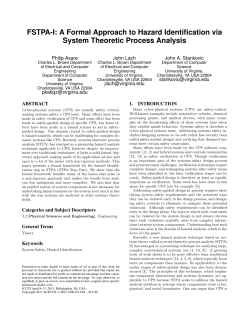 FSTPA-I: A Formal Approach to Hazard Identification via