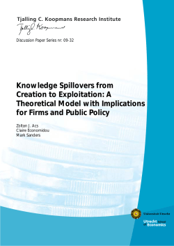 Knowledge Spillovers from Creation to Exploitation: A Theoretical