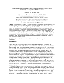 A Method for Utilizing Bivariate Efficacy Outcome Measures to