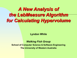 EMO 2005 LebMeasure - The University Of Western Australia