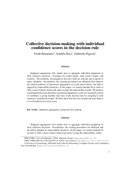 Collective decision-making with individual