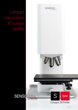 Compact non-contact 3D surface profiler - Pro