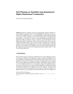 Path Planning on Manifolds using Randomized