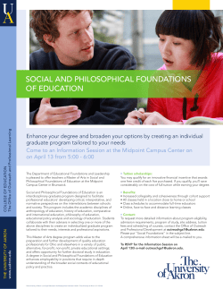 social and philosophical foundations of education