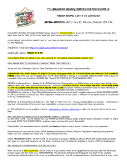 2012 Starsfest Coach and Manager Final Info