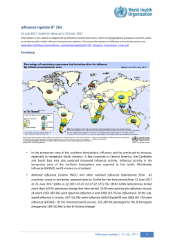 Influenza Update N&deg; 293
