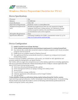 Device Specifications