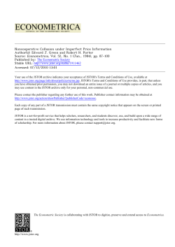 Noncooperative Collusion under Imperfect Price Information