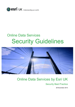 Security Guidance for Data Services July2014 Draft
