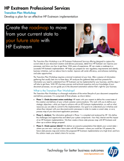 Create the roadmap to move from your current state to your