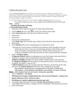 Collision Detection Tool