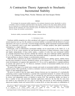 A Contraction Theory Approach to Stochastic Incremental Stability