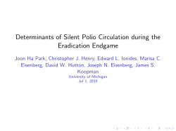 Determinants of Silent Polio Circulation during Eradication Endgame
