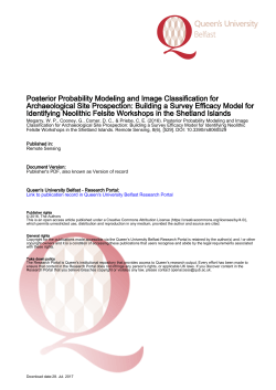 Posterior Probability Modeling and Image Classification for
