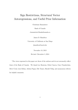 Sign Restrictions, Structural Vector Autoregressions, and Useful