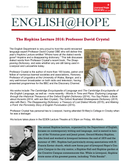 english@hope - Liverpool Hope University