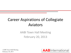 Career Aspirations of Collegiate Aviators