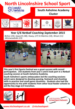 South Axholme Academy Cluster North Lincolnshire School Sport