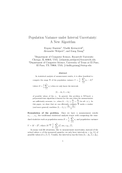 Population Variance under Interval Uncertainty