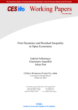 10.00 Firm Dynamics and Residual Inequality in Open Economies
