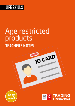 Age restricted products