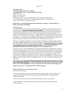 Course Description - The University of Utah