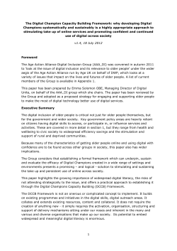 The Digital Champion Capacity Building Framework