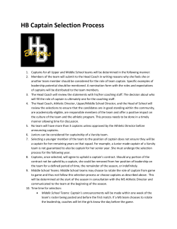 HB Captain Selection Process