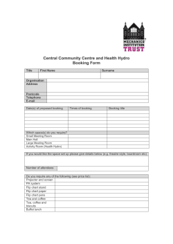 Booking Form_Central_CC_Nov_2016 - The Mechanics\` Institution