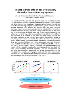 Impact of trade-offs on eco-evolutionary dynamics in