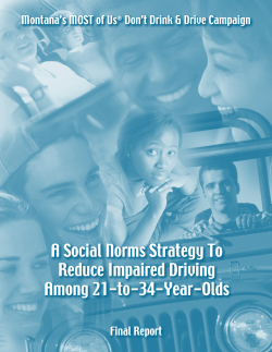 A Social Norms Strategy to Reduce Impaired Driving Among 21