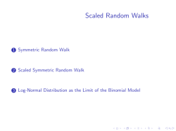 Scaled Random Walks