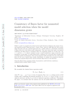 Consistency of Bayes factor for nonnested model selection
