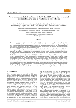 Performance and clinical usefulness of the Optimal