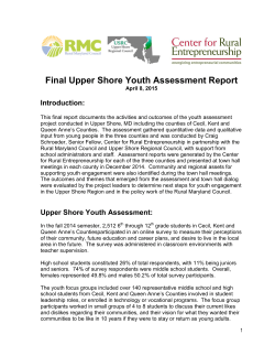 Building Your Game Plan - Upper Shore Regional Council