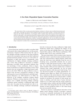 A Sea State&ndash;Dependent Spume Generation Function