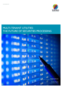Multi-Tenant Utilities - The Future of Securities Processing