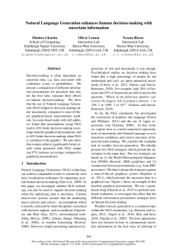 Natural Language Generation enhances human decision