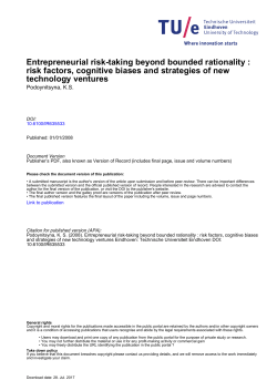 Entrepreneurial risk-taking beyond bounded rationality