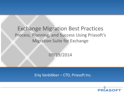 Exchange Migration Planning