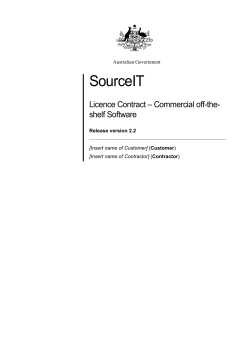 Source IT Licence Contract