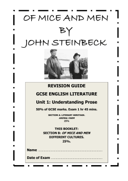 of mice and men by john steinbeck