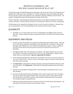 eligibility equipment and fields