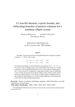 A Liouville theorem, a-priori bounds, and bifurcating branches of
